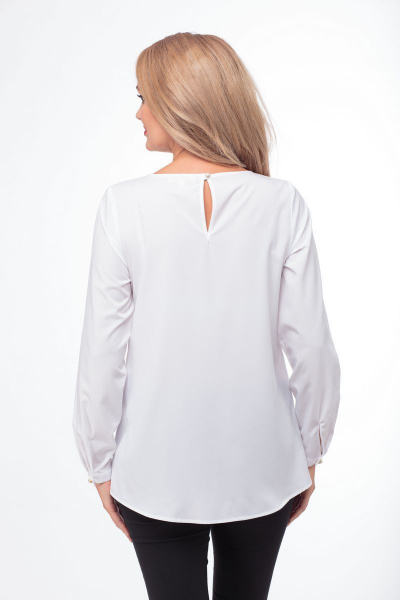 Блуза Anelli 320 белый - фото 3