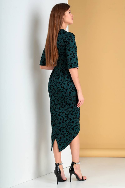 Платье Liona Style 730 изумруд - фото 2