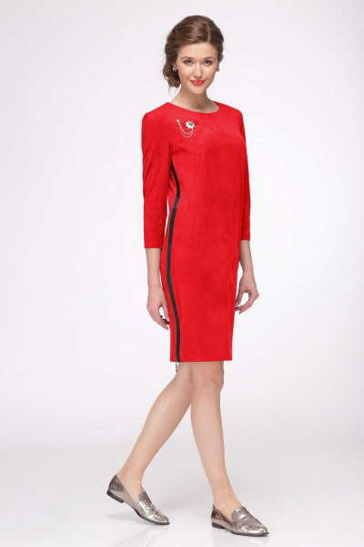 Платье Faufilure outlet С425 красный - фото 1