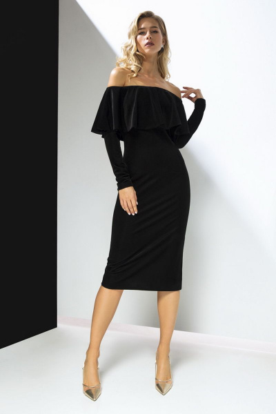 Платье LaVeLa L1733 черный - фото 1