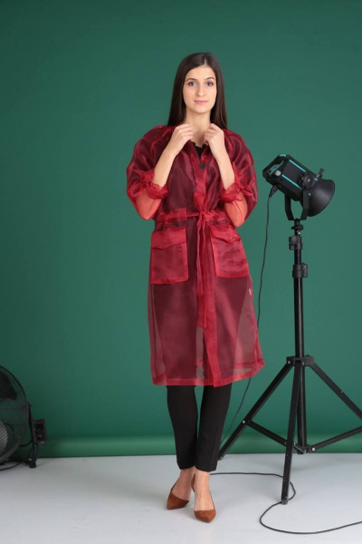 Блуза, брюки, кардиган Celentano 1865-1 красный - фото 2