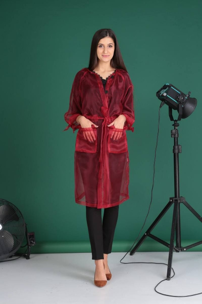 Блуза, брюки, кардиган Celentano 1865-1 красный - фото 5