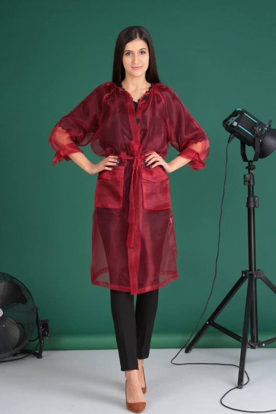 Блуза, брюки, кардиган Celentano 1865-1 красный - фото 1