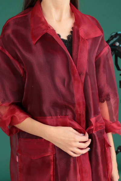 Блуза, брюки, кардиган Celentano 1867-1 красный - фото 5