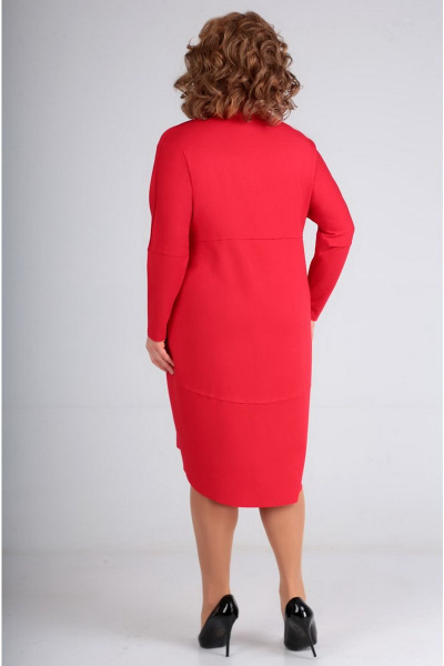 Платье Таир-Гранд 6541 красный - фото 2
