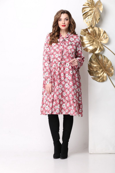 Платье Michel chic 962 розовый - фото 1
