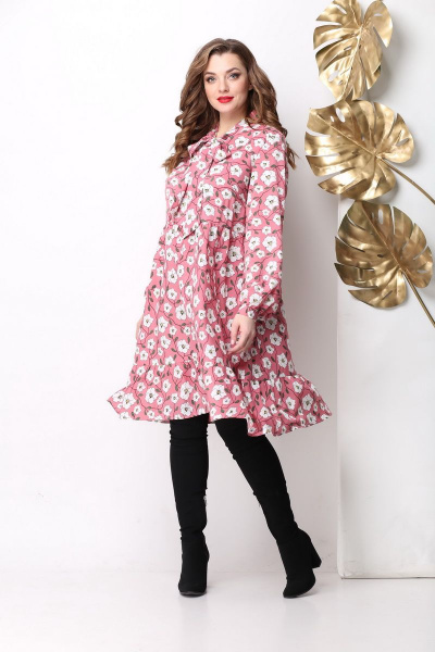 Платье Michel chic 962 розовый - фото 3
