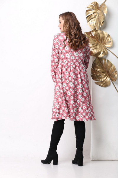 Платье Michel chic 962 розовый - фото 4