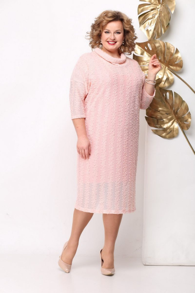 Платье Michel chic 965 розовый - фото 2