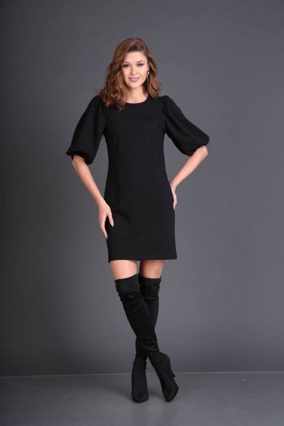 Платье DoMira 01-541 черный - фото 5