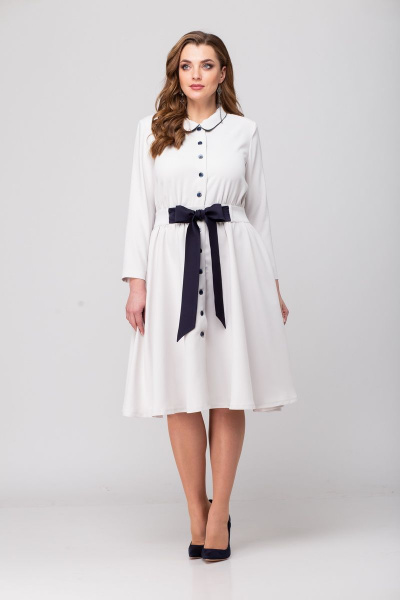 Блуза, платье Djerza 1444 белый - фото 4