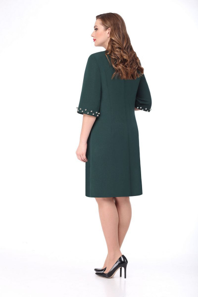 Платье VOLNA 1126 темно-зеленый - фото 2