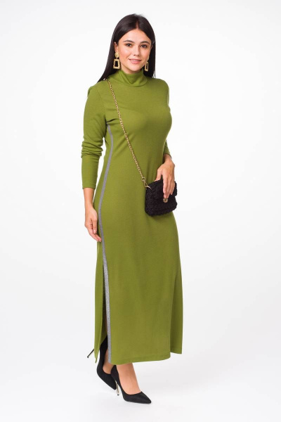 Платье Melissena 1011 зеленое - фото 1
