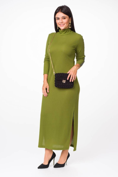 Платье Melissena 1011 зеленое - фото 3