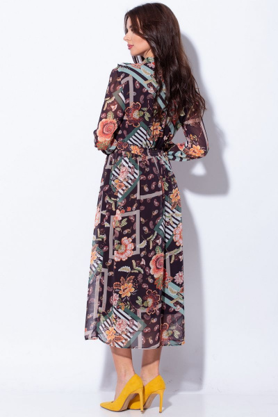 Платье LadisLine 1190 крупные_цветы - фото 4