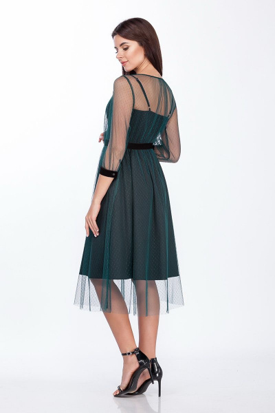 Платье Prestige 3561/170 черный-зеленый - фото 4