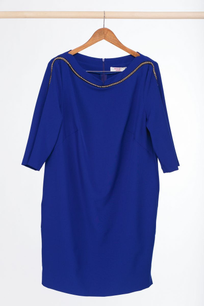 Платье Anelli 375 синий - фото 7