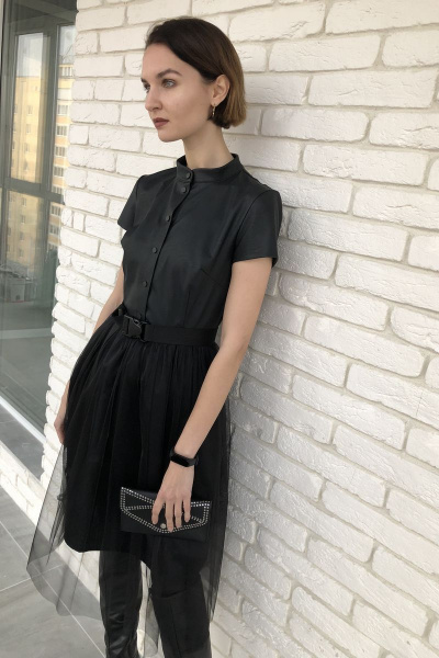Платье Sisters Solonko 1085 черный+черный - фото 3