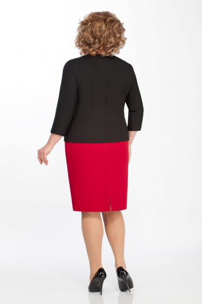 Блуза, юбка GALEREJA 603 черный/красный - фото 3