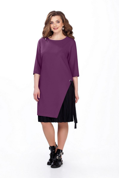 Платье TEZA 129 фиолетовый - фото 1
