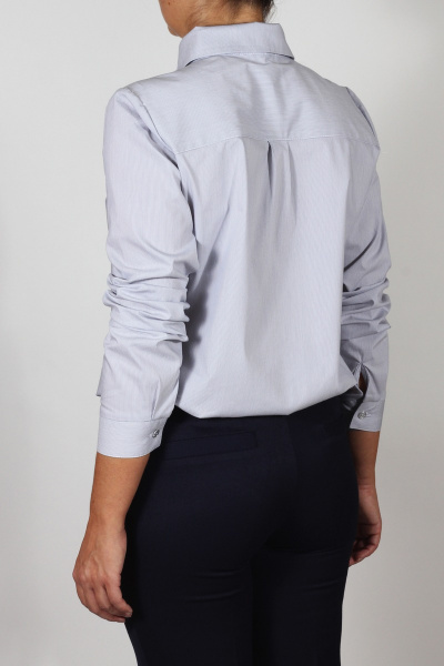 Рубашка Mirolia 319 серый+полоска - фото 3