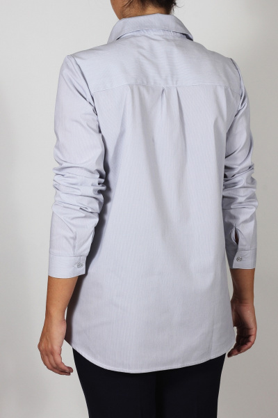 Рубашка Mirolia 319 серый+полоска - фото 4