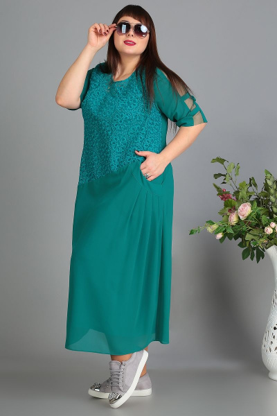 Платье Algranda by Новелла Шарм А3350-изумруд - фото 1