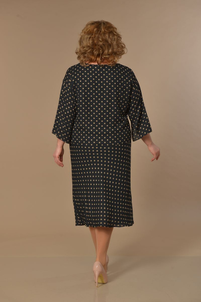 Платье, туника Lady Style Classic 1640 черный-бежевый - фото 3