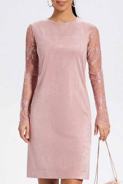 Платье AYZE 1469 розовый - фото 3