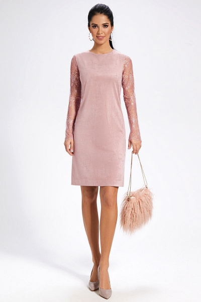 Платье AYZE 1469 розовый - фото 1