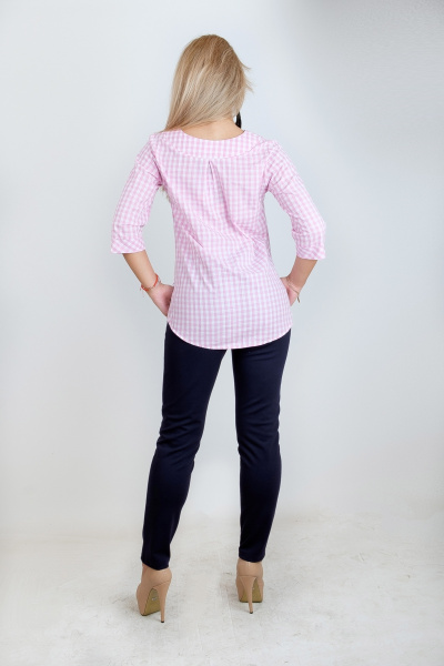 Блуза Mita ЖМ869 розовый - фото 3