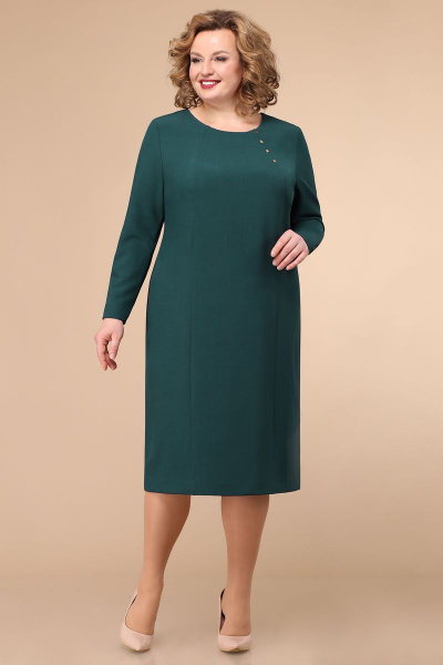 Платье Линия Л Б-1777 зеленый - фото 1