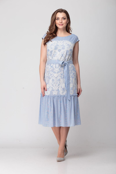 Платье Кэтисбел 1499 голубой - фото 1