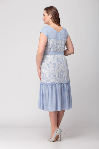 Платье Кэтисбел 1499 голубой - фото 4