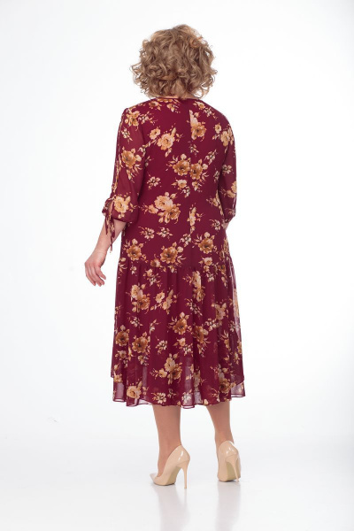 Платье Кэтисбел 1501 бордо - фото 3