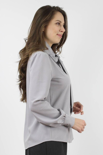 Блуза VLADOR 500616-2 серый - фото 3