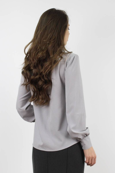 Блуза VLADOR 500616-2 серый - фото 4