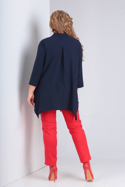 Блуза, брюки Danaida 1812 красный+синий - фото 3