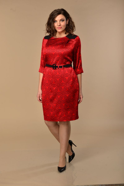 Платье Lady Style Classic 2045 красный - фото 1