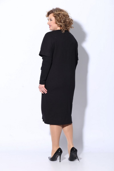 Платье LadisLine 1194 черный - фото 5