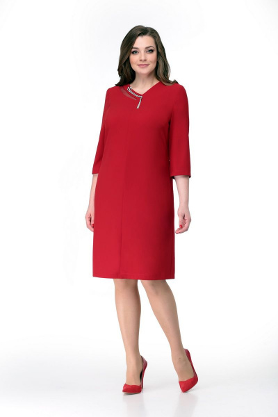 Платье Мишель стиль 787 красный - фото 1