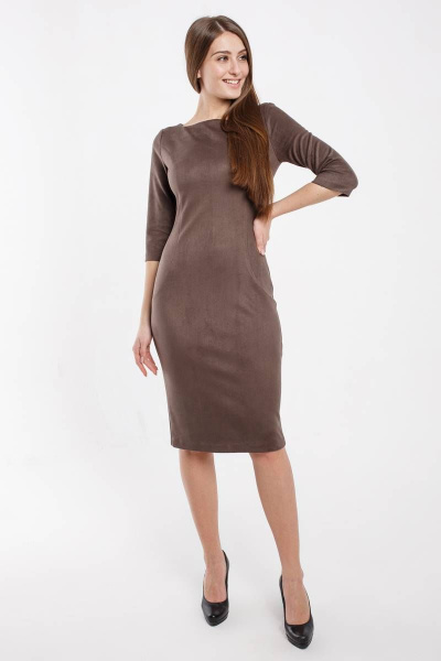 Платье Madech 185271 серо-коричневый - фото 1