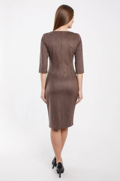 Платье Madech 185271 серо-коричневый - фото 4