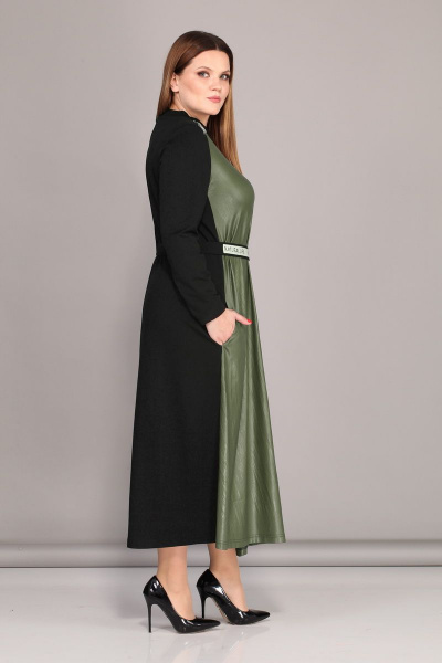 Платье Lady Secret 3629 зеленый+черный - фото 2