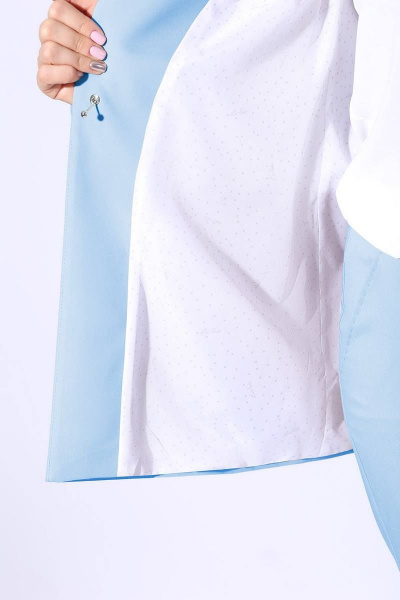 Блуза, брюки, жакет LeNata 31100 светло-голубой - фото 7