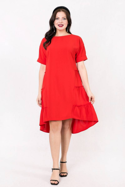 Платье Daloria 1590 красный - фото 3