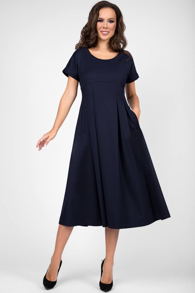 Платье Teffi Style L-1463 синий - фото 1