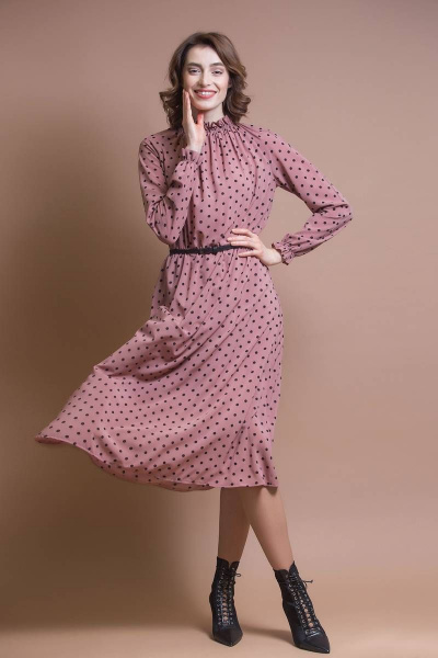 Платье Ivera 734 розовый - фото 1