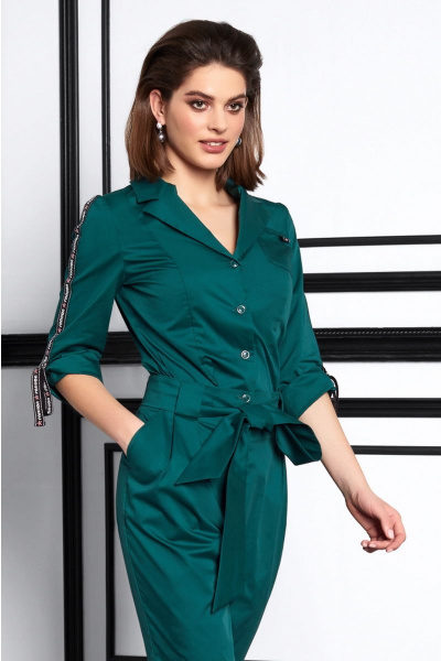 Блуза, брюки Lissana 3918 изумрудно-зеленый - фото 3