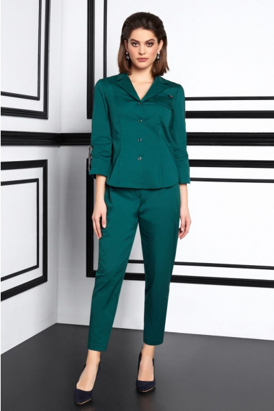 Блуза, брюки Lissana 3918 изумрудно-зеленый - фото 1